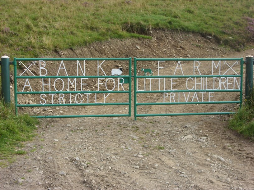 Picture of Bank Farm Gate, Cabrach