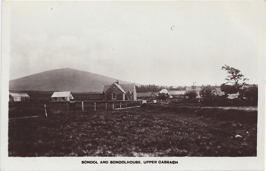 Postcard of School And School House, Upper Cabrach.